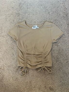Princess Polly Tan Crop Top